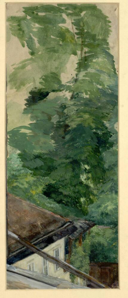 Franz Hofer, Blick aus dem Fenster, Inv. Nr.: 25323