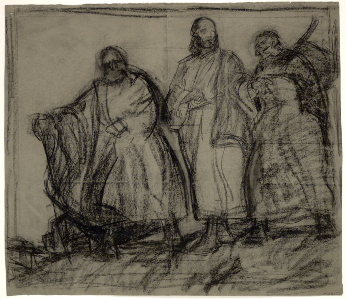 Christus und zwei Jünger, Franz Hofer