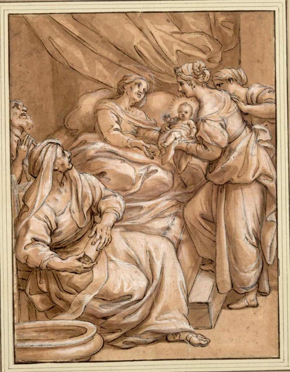 Giacinto Calandrucci, Die Geburt Mariä, Inv. Nr.: 1124