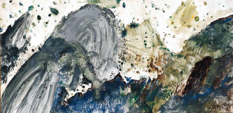 Max Weiler, Wie eine Landschaft, die grauen Berge, Inv. Nr.: EDLSB2916