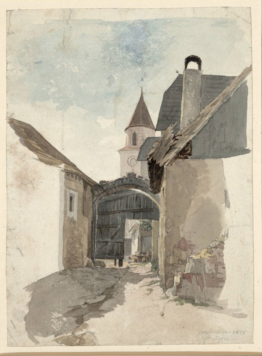 Landschaftsstudie, Joseph Gerstmaier, 1825