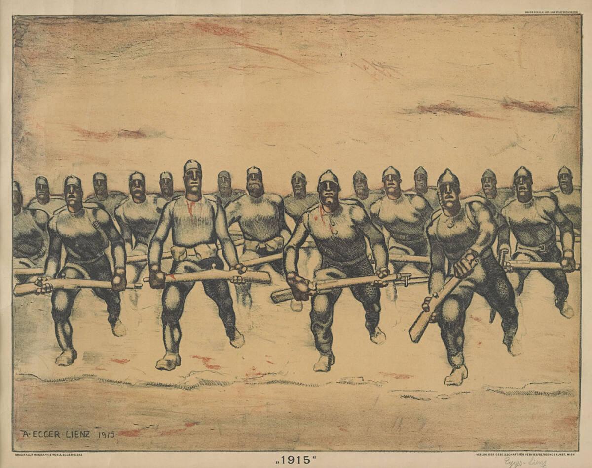 Albin Egger-Lienz, Soldaten im Anmarsch, Inv. Nr.: EDLSB857