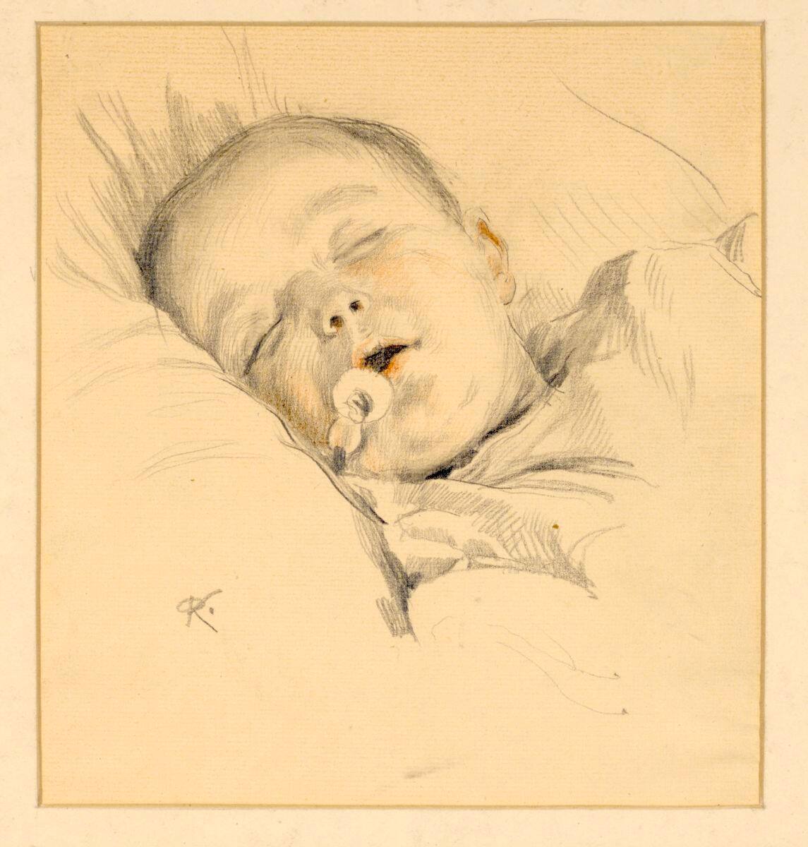 Schlafendes Kind, Rudolf Konopa