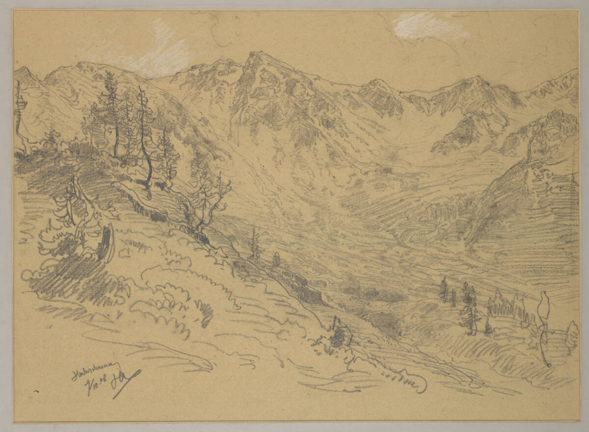 Hochgebirgslandschaft (Hochschwab?), Anton Hlavácek, 1906