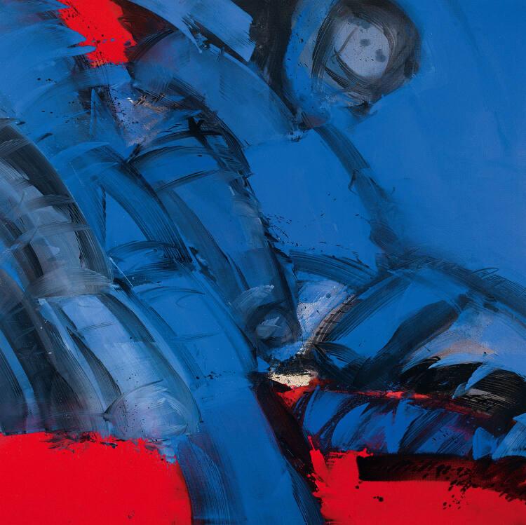 Josef Mikl, B8 Figur mit blauer Wand, Inv. Nr.: EDLSB2467