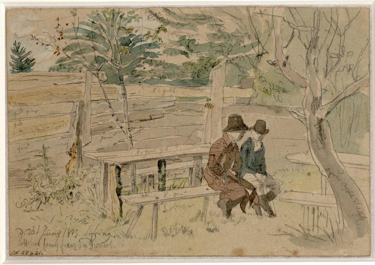 Friedrich Philipp Reinhold, Garten in Sievering, Inv. Nr.: 25621