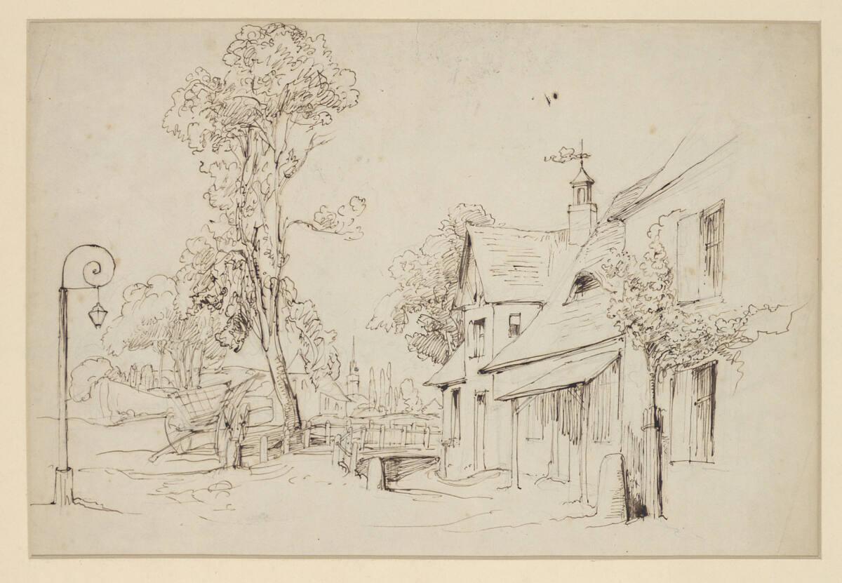 Eduard Clemens Fechner, Dorfstraße, Inv. Nr.: 25628