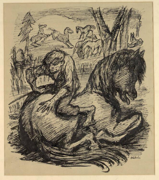Alfred Kubin, Kobold Stilzel, Inv. Nr.: 25650
