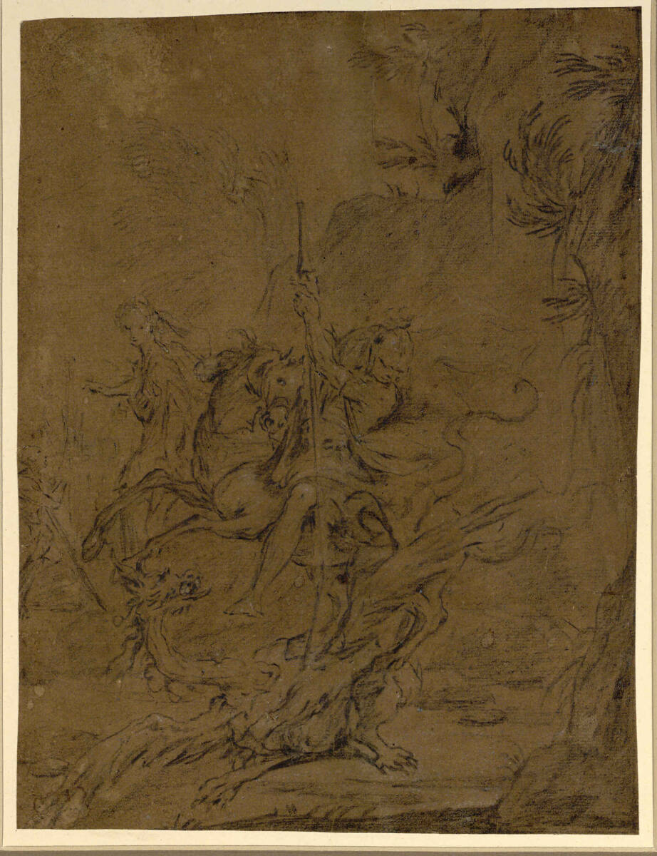 Der heilige Georg im Kampf mit dem Drachen, Joseph Werner the Younger