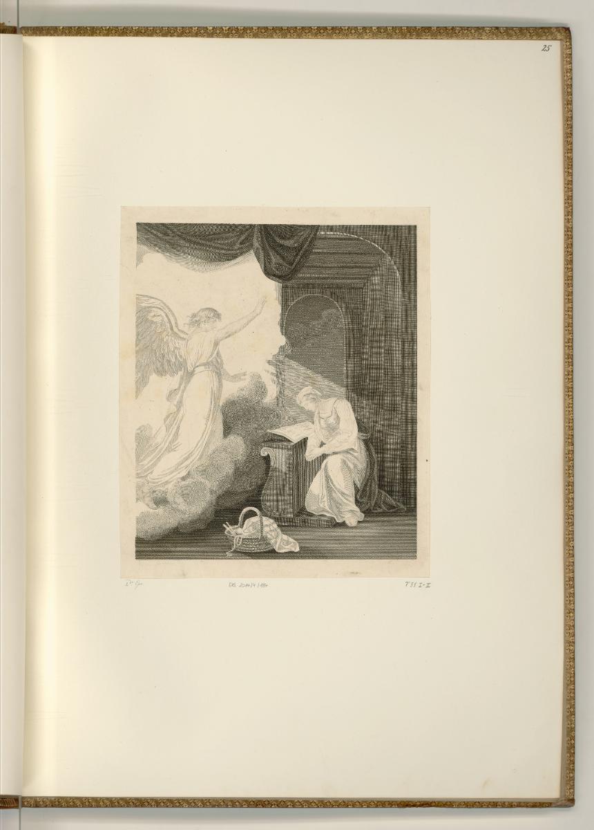 François Bartolozzi. Vol.I., Verkündigung an Maria, Inv. Nr.: Italien nach Sektionen I/43, It/I…