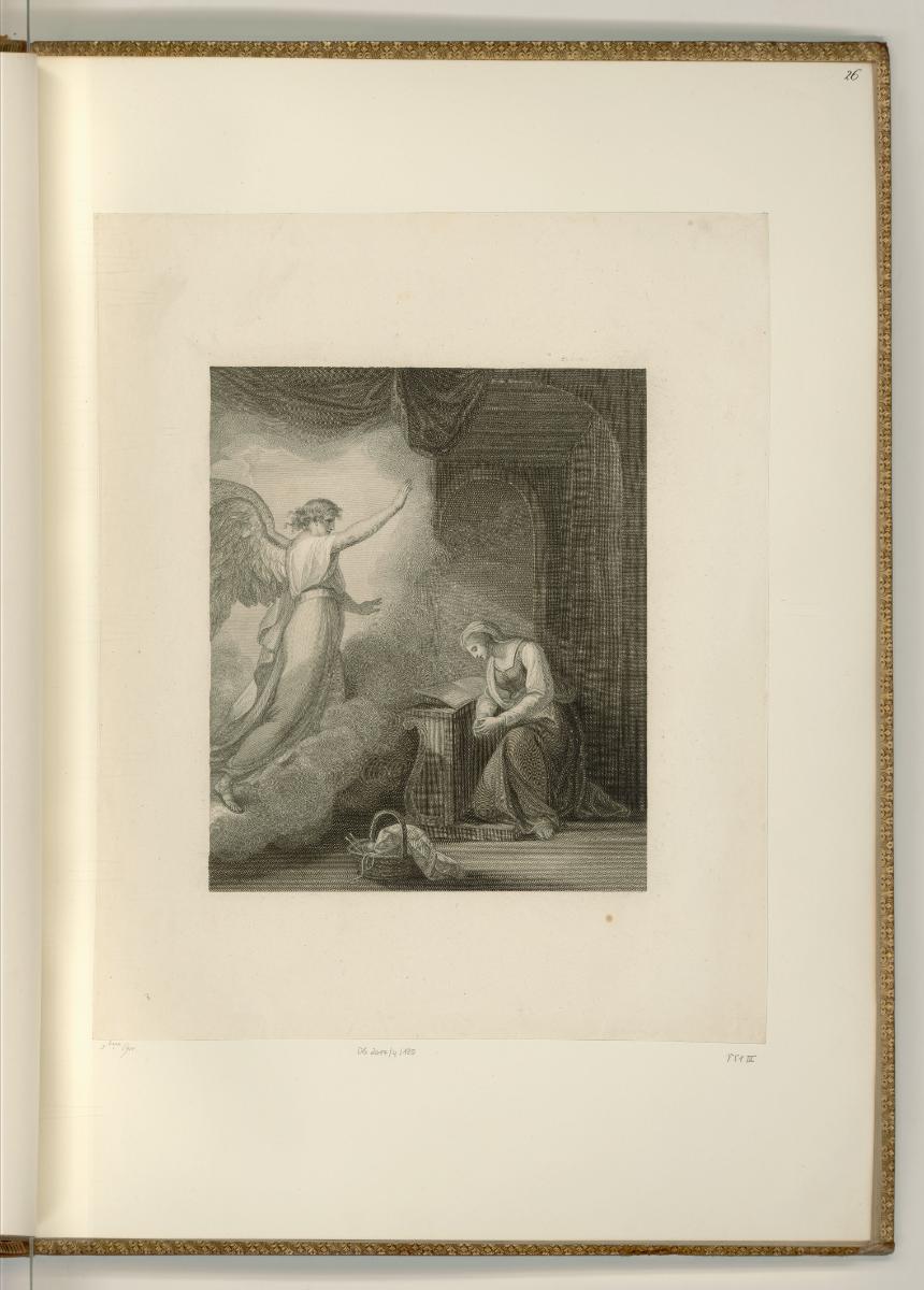 François Bartolozzi. Vol.I., Verkündigung an Maria, Inv. Nr.: Italien nach Sektionen I/43, It/I…