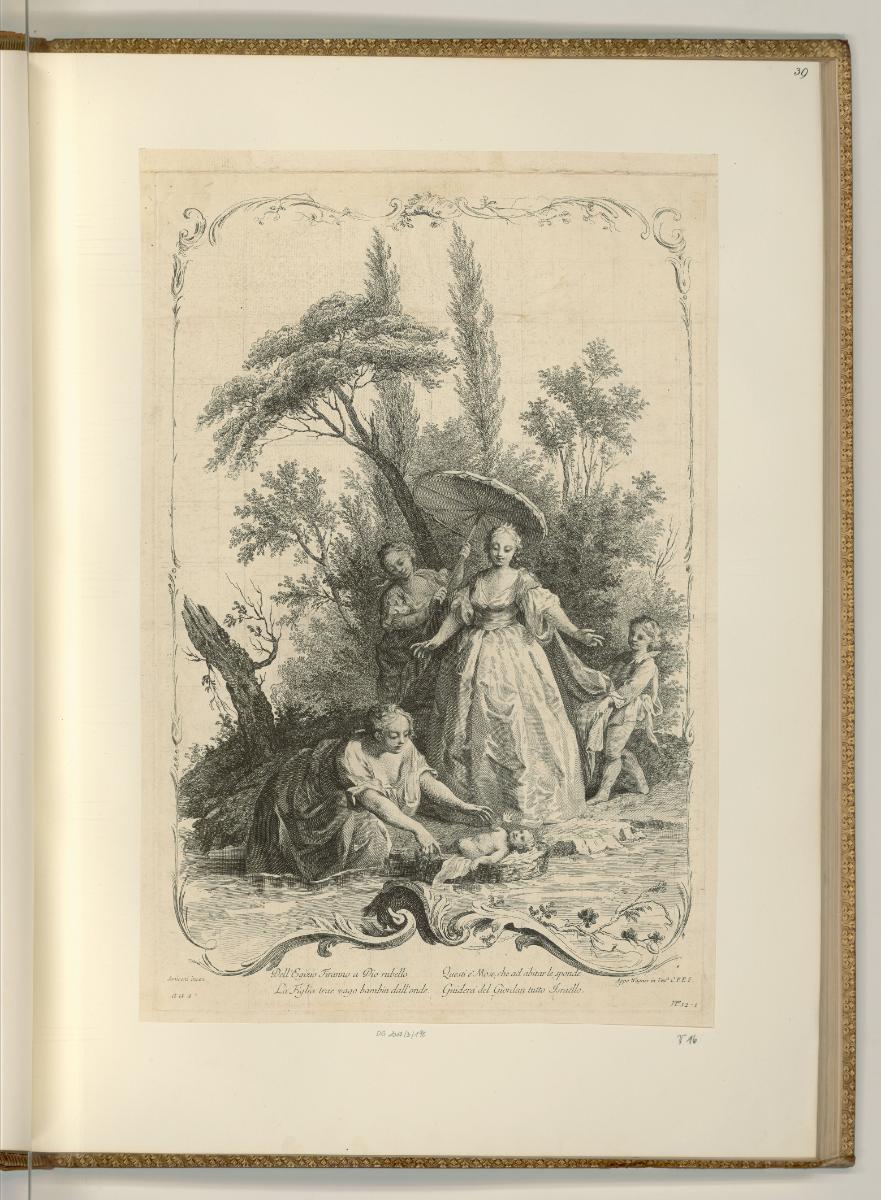 François Bartolozzi. Vol.I., Die Auffindung Moses, Inv. Nr.: Italien nach Sektionen I/43, It/I/…