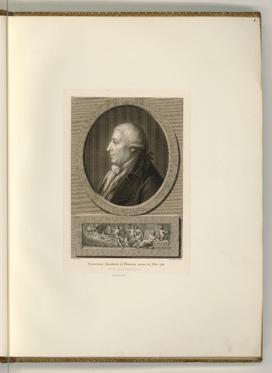 François Bartolozzi. Vol.I., Porträt François Bartolozzi, Inv. Nr.: Italien nach Sektionen I/43…