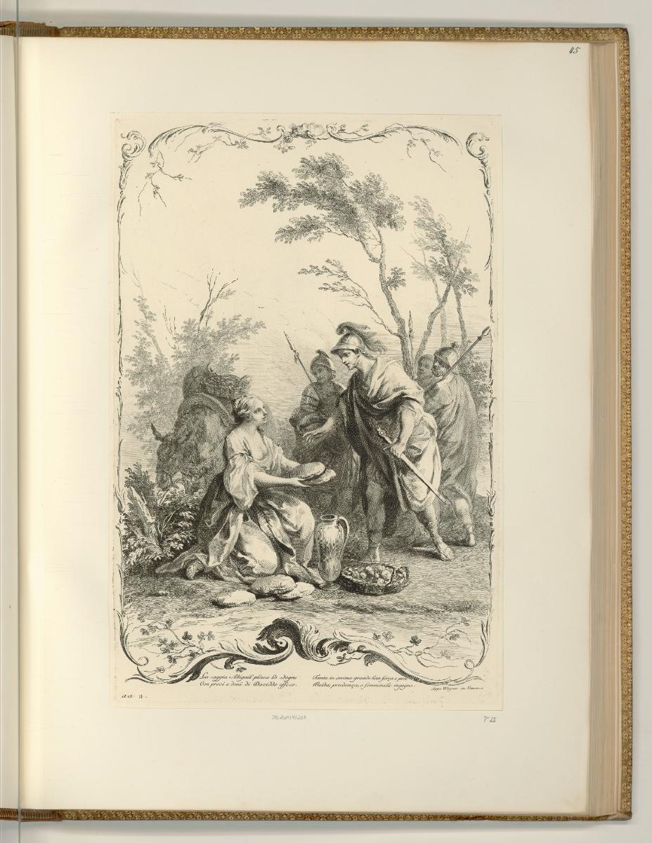 François Bartolozzi. Vol.I., Abigail vor David, Inv. Nr.: Italien nach Sektionen I/43, It/I/43/…