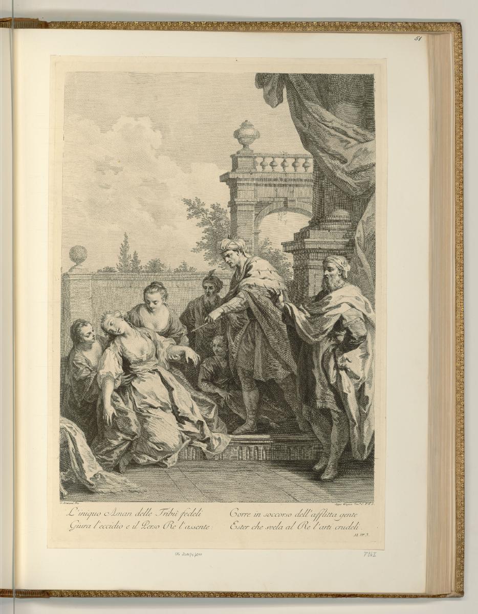 François Bartolozzi. Vol.I., Die Ohnmacht der Esther, Inv. Nr.: Italien nach Sektionen I/43, It…