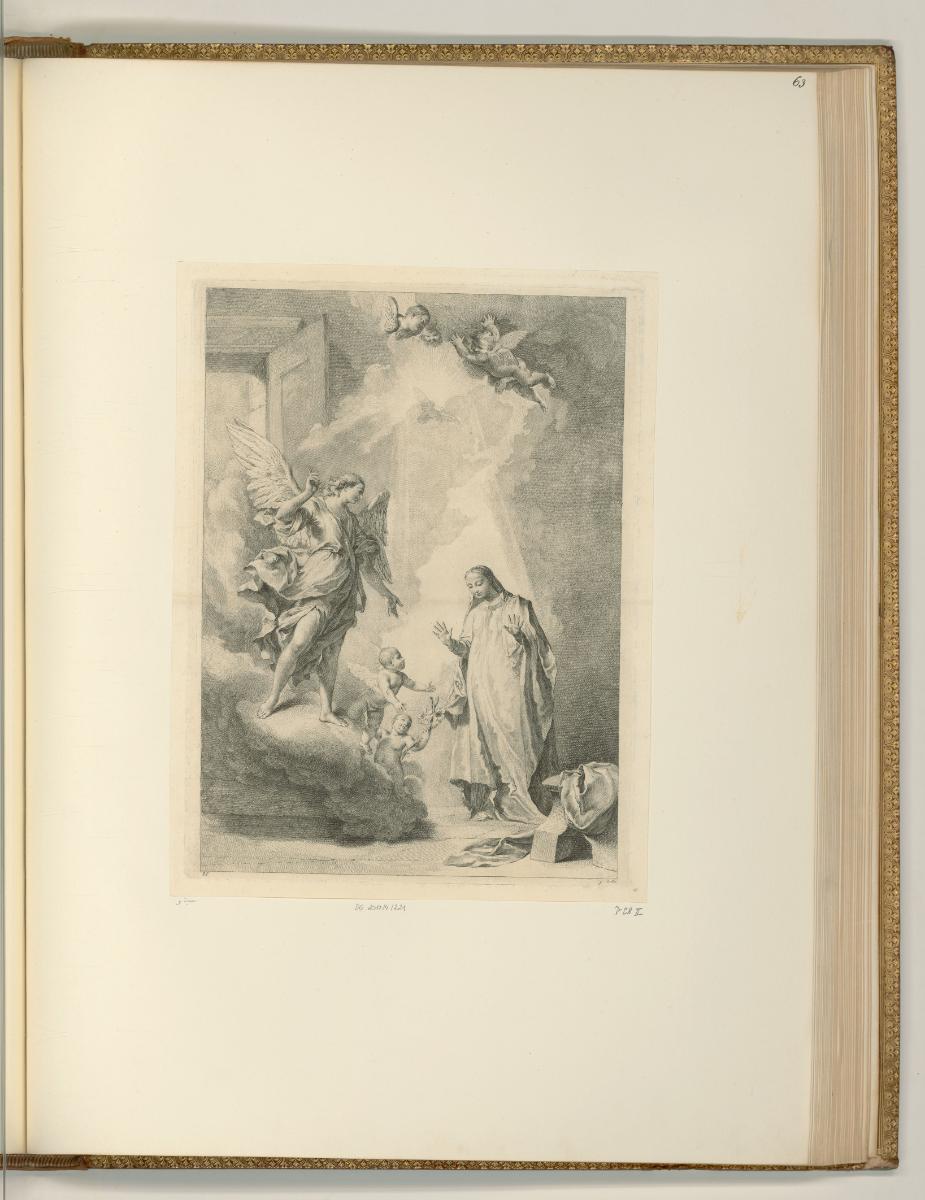 François Bartolozzi. Vol.I., Verkündigung an Maria, Inv. Nr.: Italien nach Sektionen I/43, It/I…