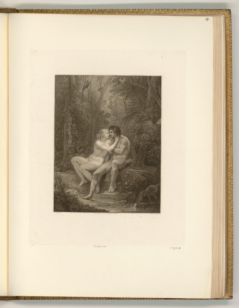 François Bartolozzi. Vol.I., Adam und Eva, Inv. Nr.: Italien nach Sektionen I/43, It/I/43/89