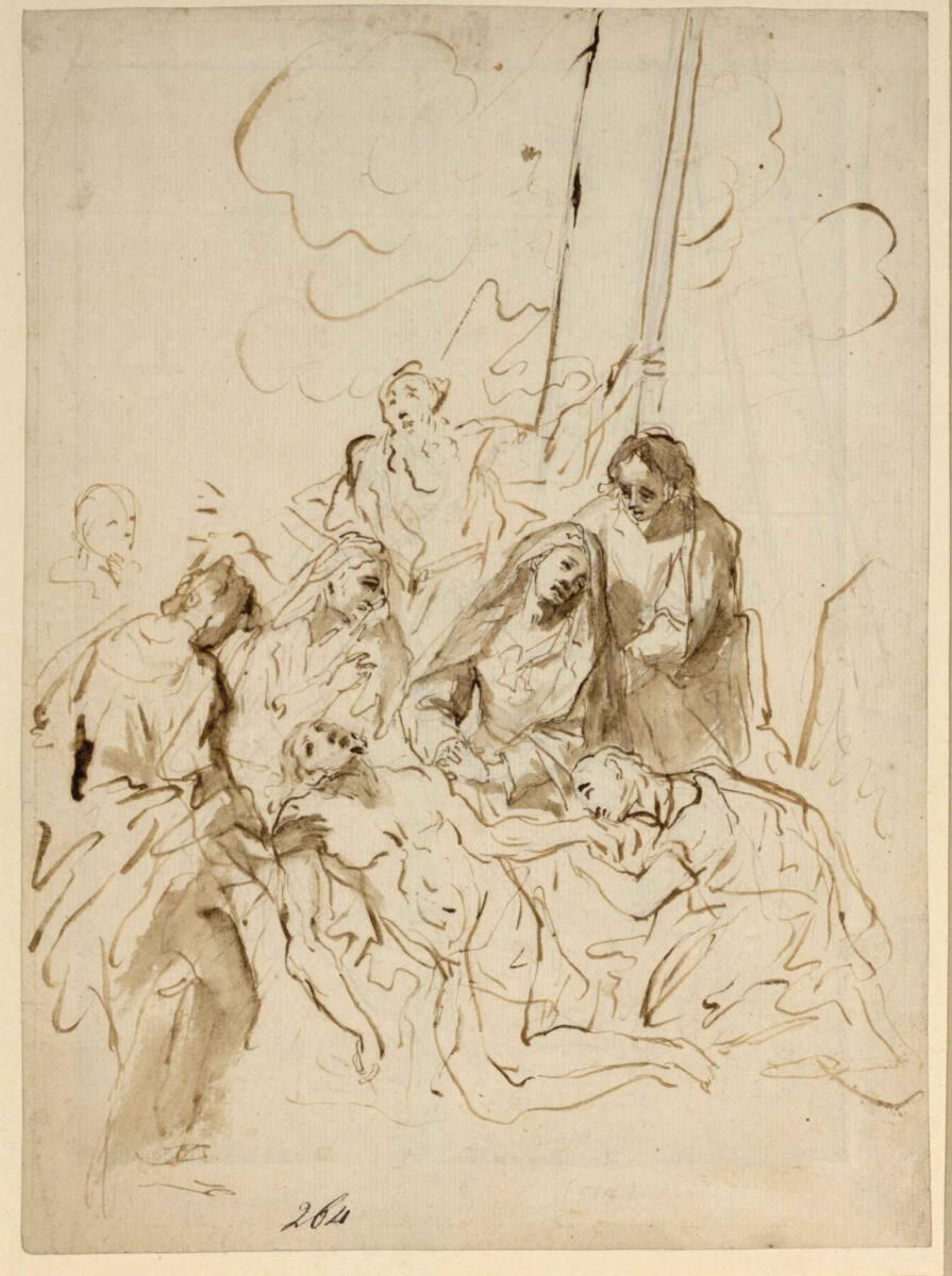 Christian Wilhelm Ernst Dietrich, Beweinung Christi, Inv. Nr.: 25831r