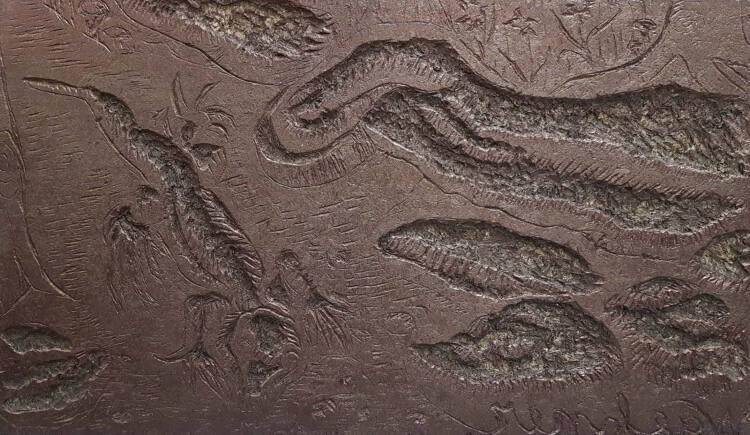 Trude Waehner, Aus der Serie "Creazione e Annientamento": Tangalov, il dio dei Maori, Inv. Nr.:…