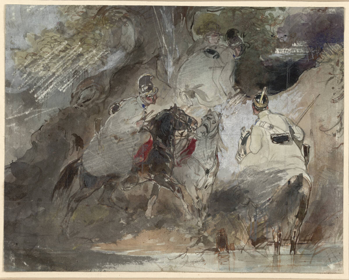 Der Spähtrupp (Dragonerpatrouille auf Rekognoszierung), Carl Schindler