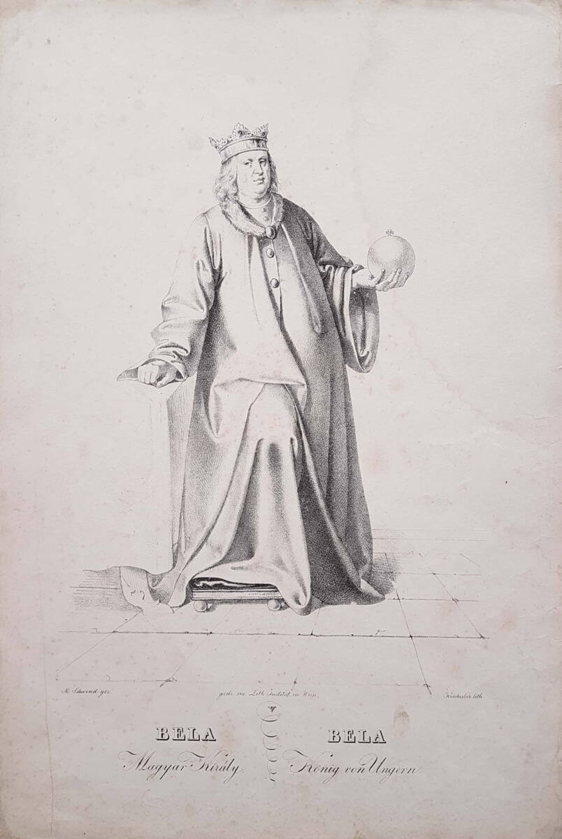 Bela Magyar Király - Bela König von Ungarn (Blatt V), LithographischesInstitutinWien, 1824