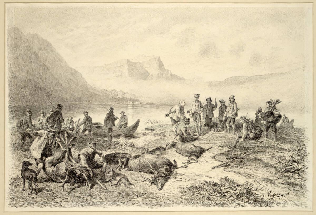 Franz von Pausinger, Kaiser Franz Josef auf der Jagd, Inv. Nr.: 25907