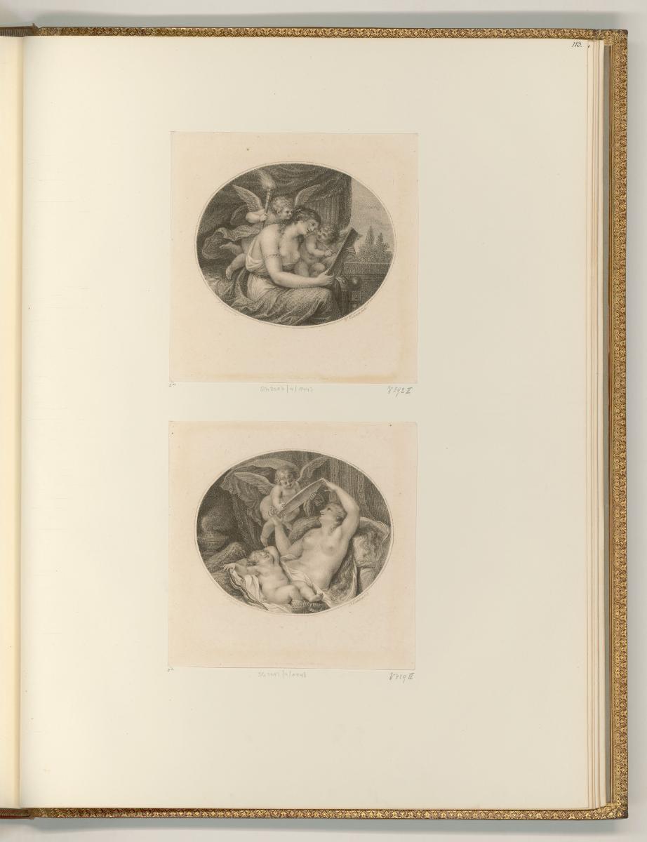 Francesco Bartolozzi, Francesco Bartolozzi vol. 9, Cupid's Instruction; The Mirror of Love, Inv…
