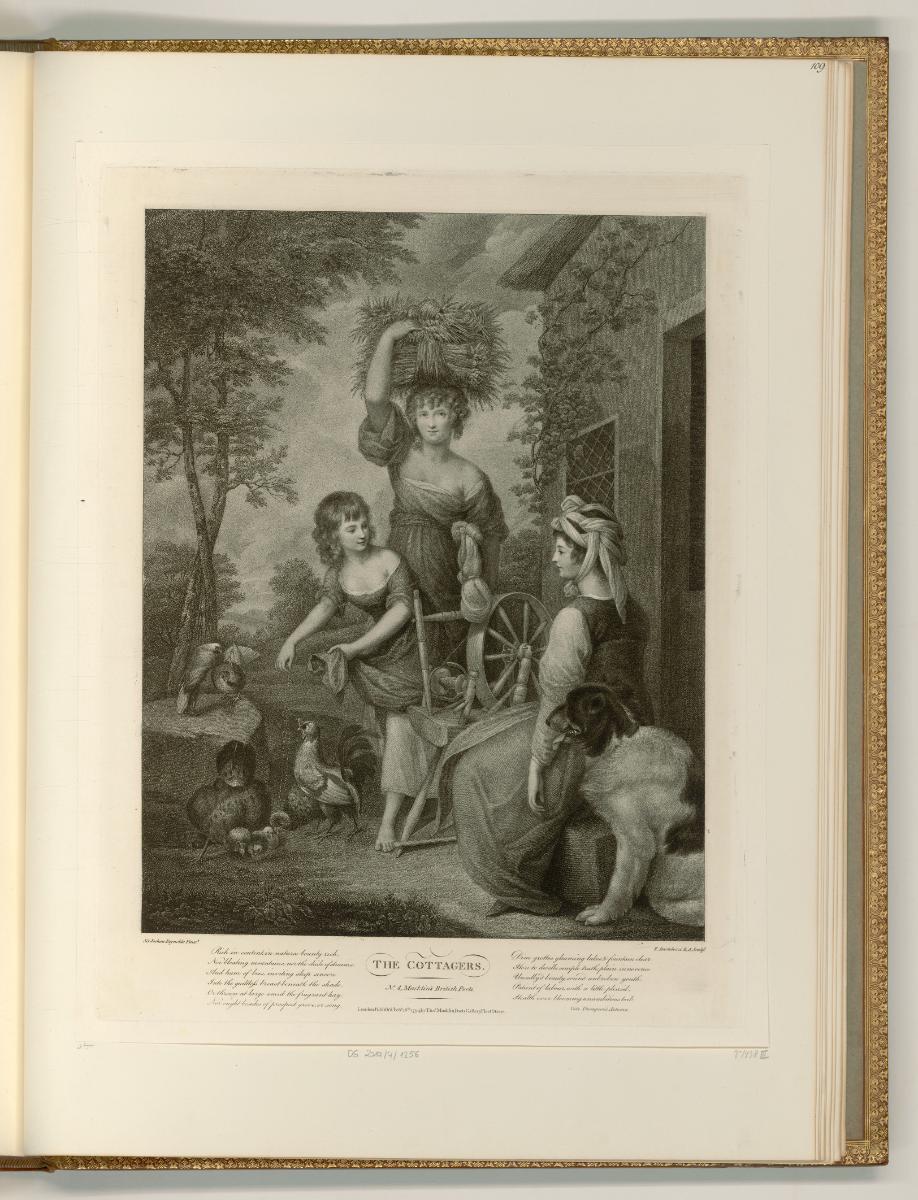 Francesco Bartolozzi vol. 8, The Cottagers, Inv. Nr.: Italien nach Sektionen I/50, It/I/50/109