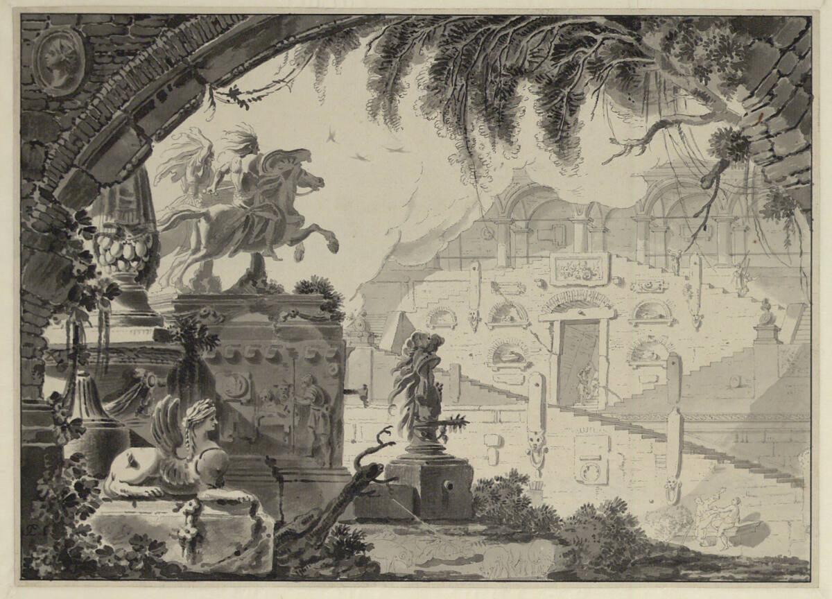 Römische Ruinen, Carl Schütz