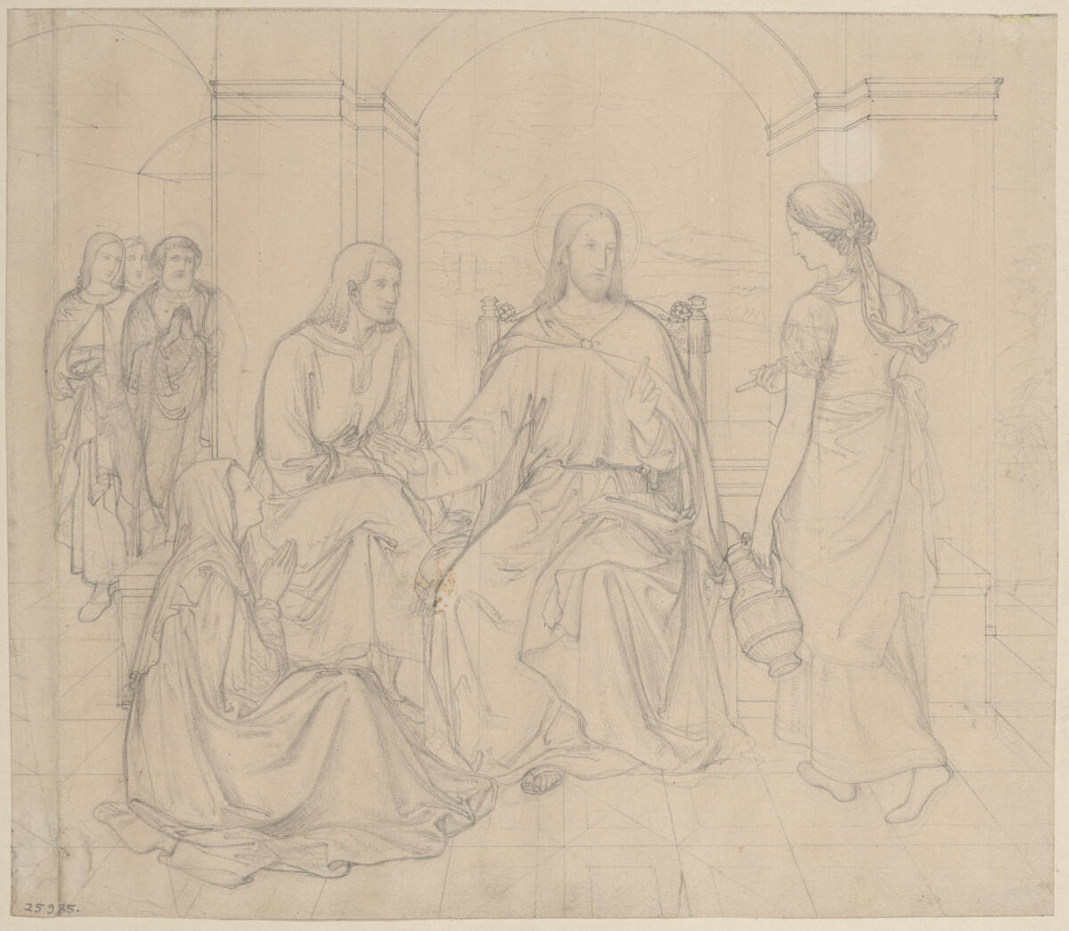 Jesus im Hause Marias und Marthas, Leopold Kupelwieser