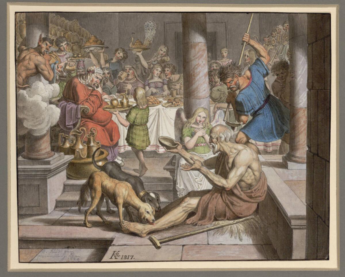 Karl Russ, Gastmahl des reichen Prassers, Inv. Nr.: 25996