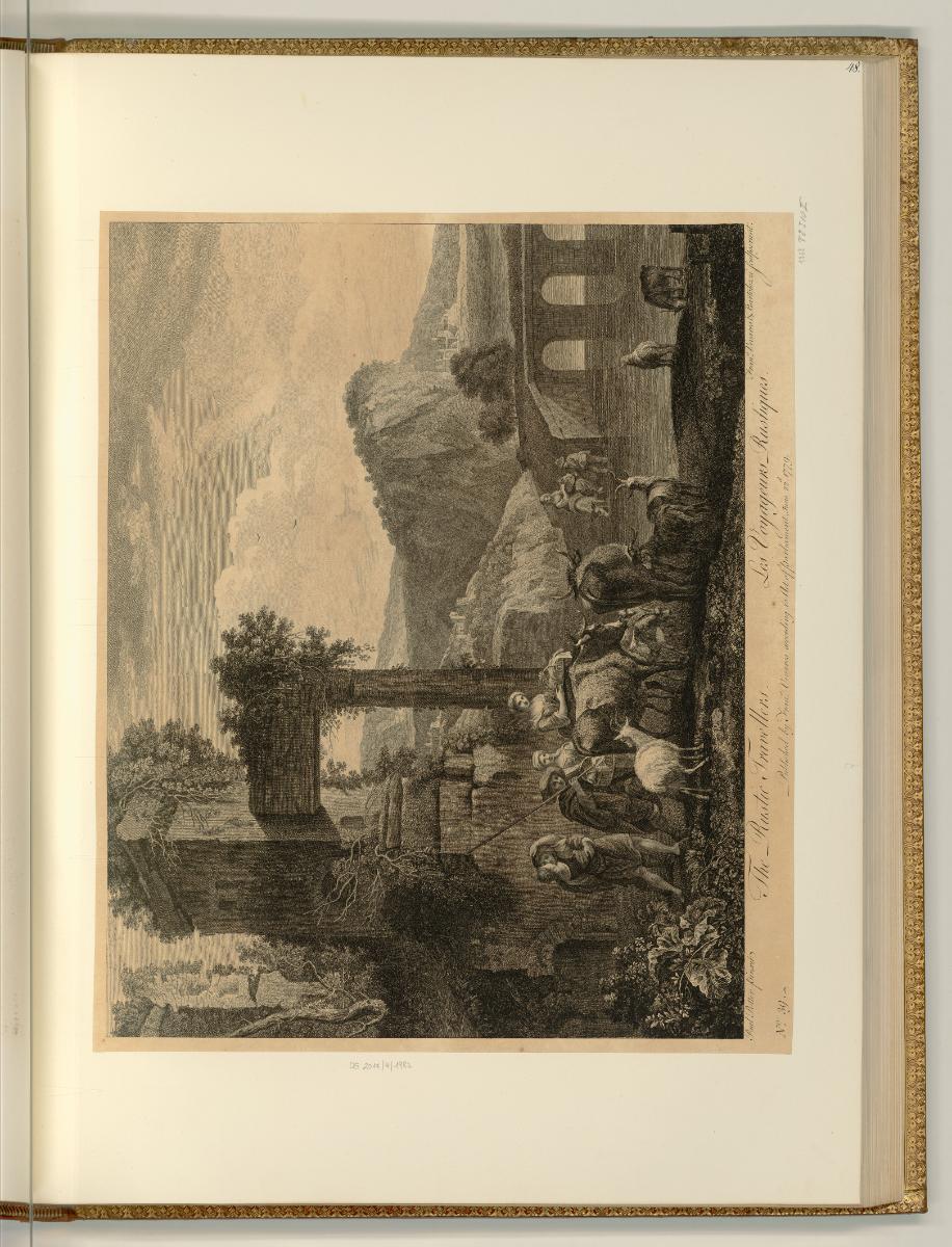 François Bartolozzi. Vol. XIII., The rustic travellers, Inv. Nr.: Italien nach Sektionen I/55, …