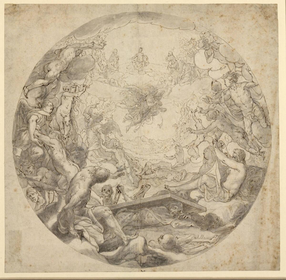 Das Jüngste Gericht (Entwurf für ein Deckenbild), Inv. Nr.: 26050