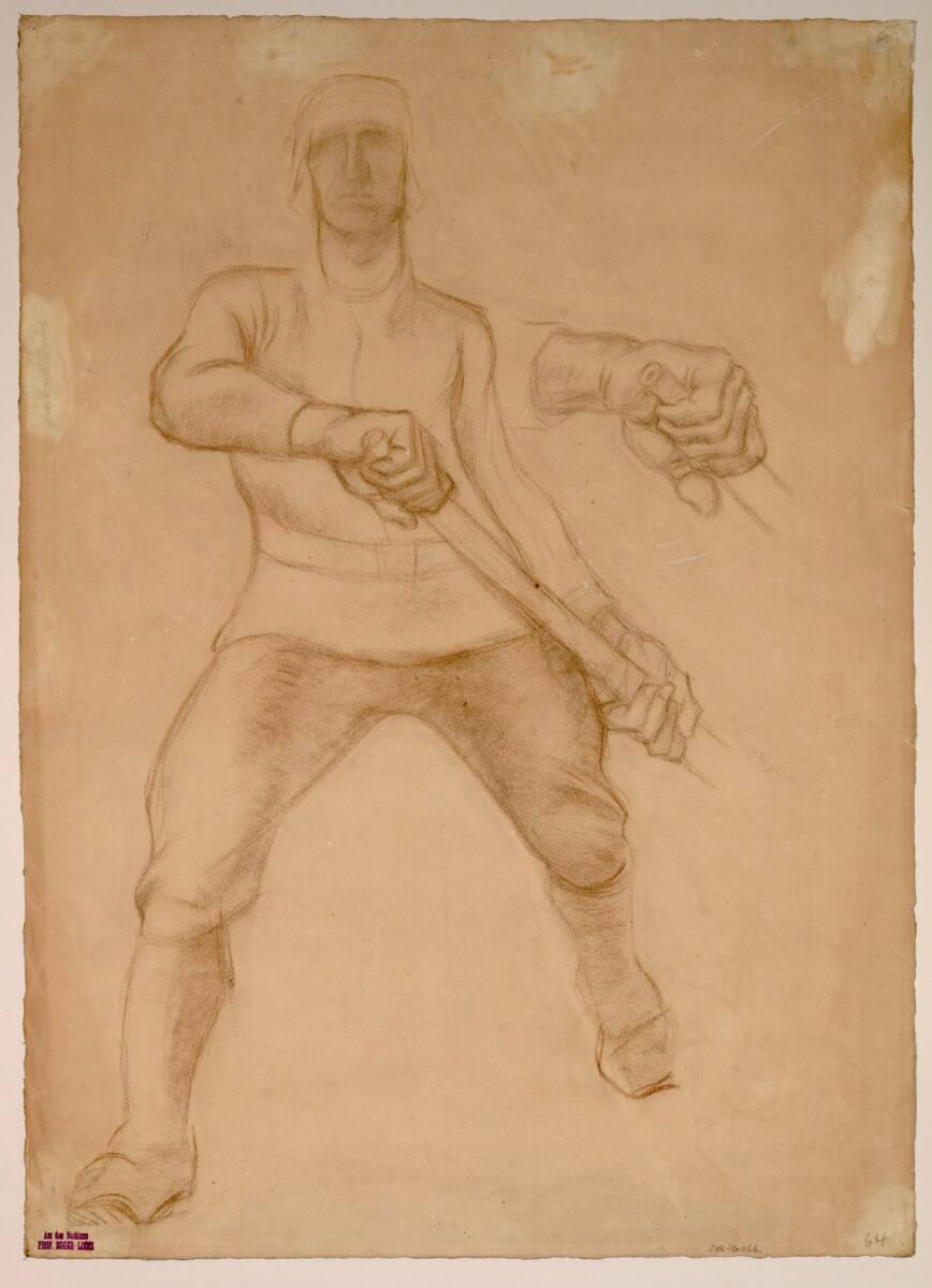 Albin Egger-Lienz, Studie zu Der Krieg, Inv. Nr.: 26066r