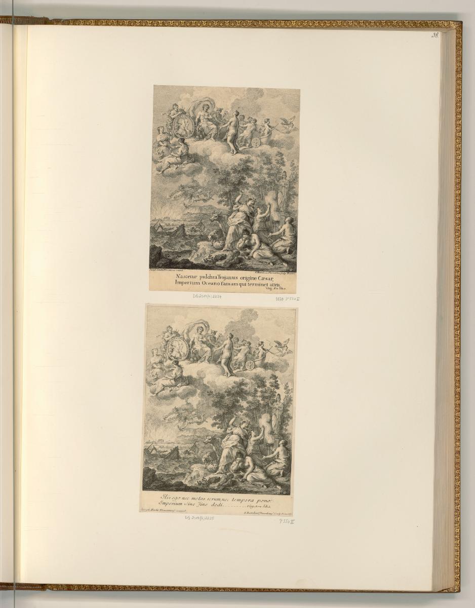François Bartolozzi. Vol. XV., Allegorie mit der Hochzeit Josephs von Österreich, Inv. Nr.: Ita…