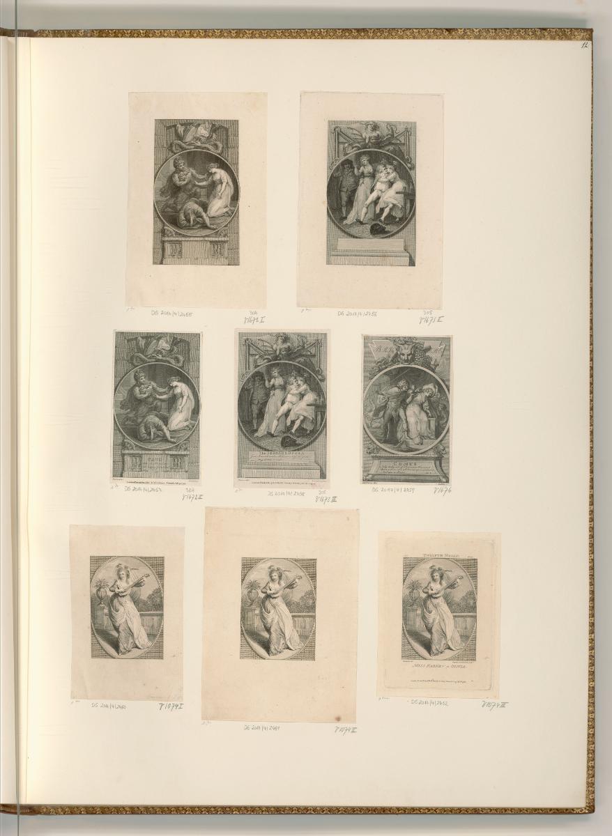 Francesco Bartolozzi vol. 16, Shakespeare, William: Miss Farren in Olivia (Buchillustration); F…