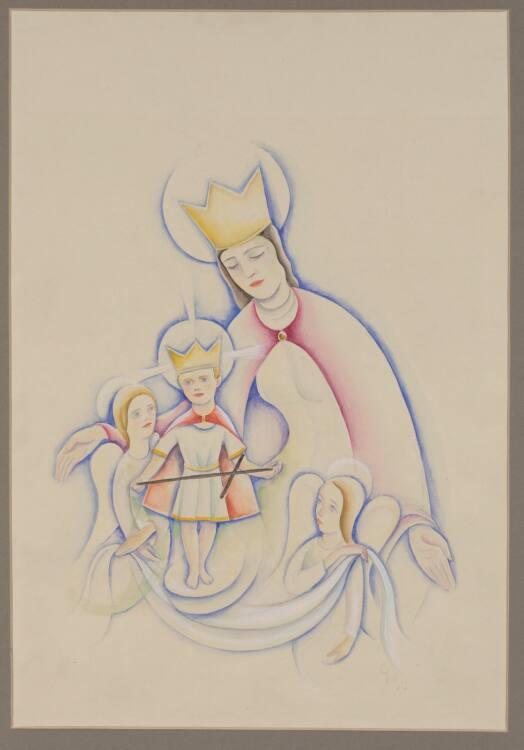 Carry Hauser, Madonna mit Jesuskind und zwei Engeln, Inv. Nr.: 26079