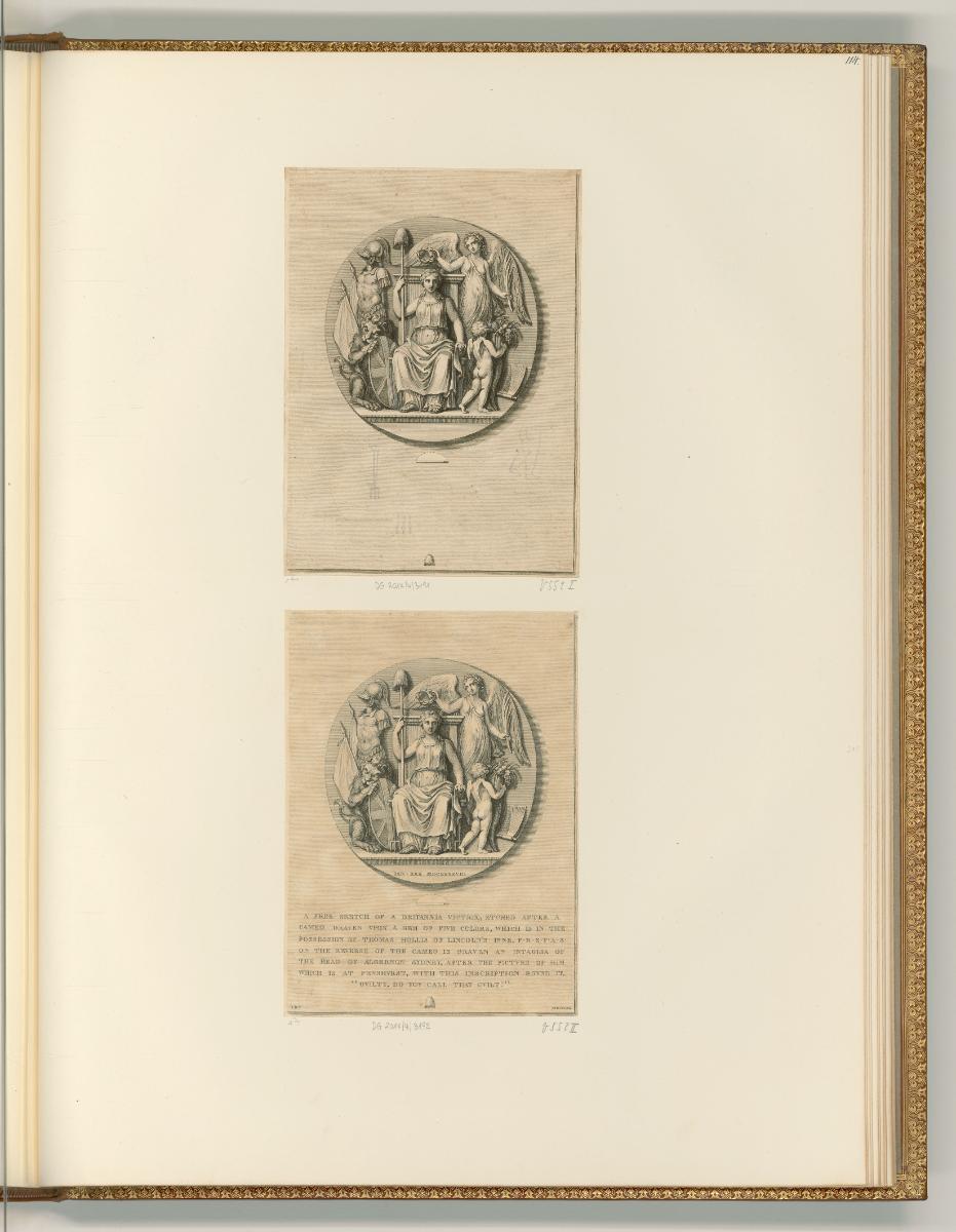 Francesco Bartolozzi vol. 18, Britannia Victrix, Inv. Nr.: Italien nach Sektionen I/60, It/I/60…
