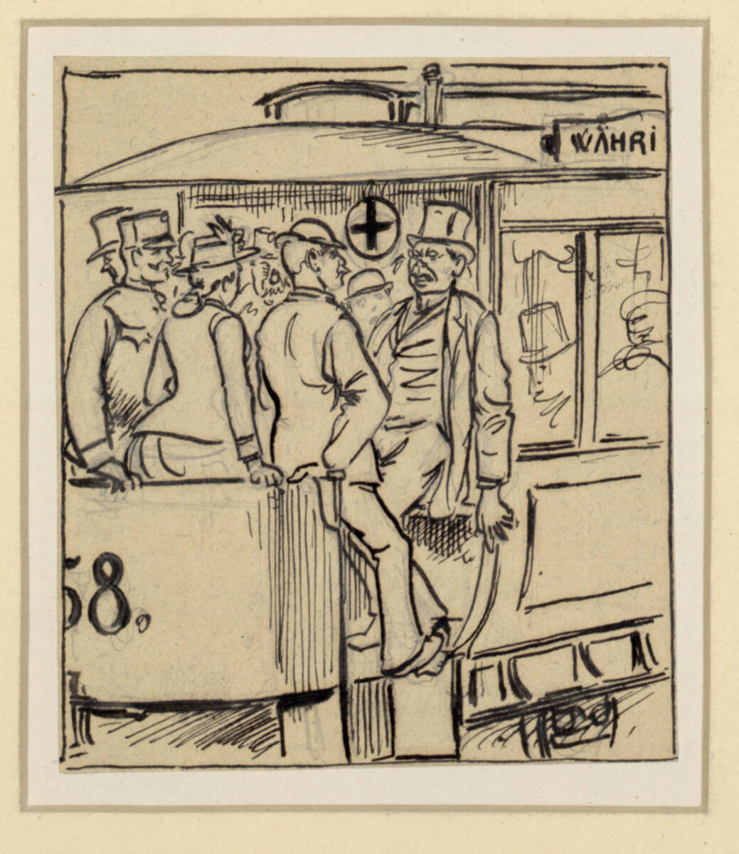 Straßenbahnszene, Hans Schließmann