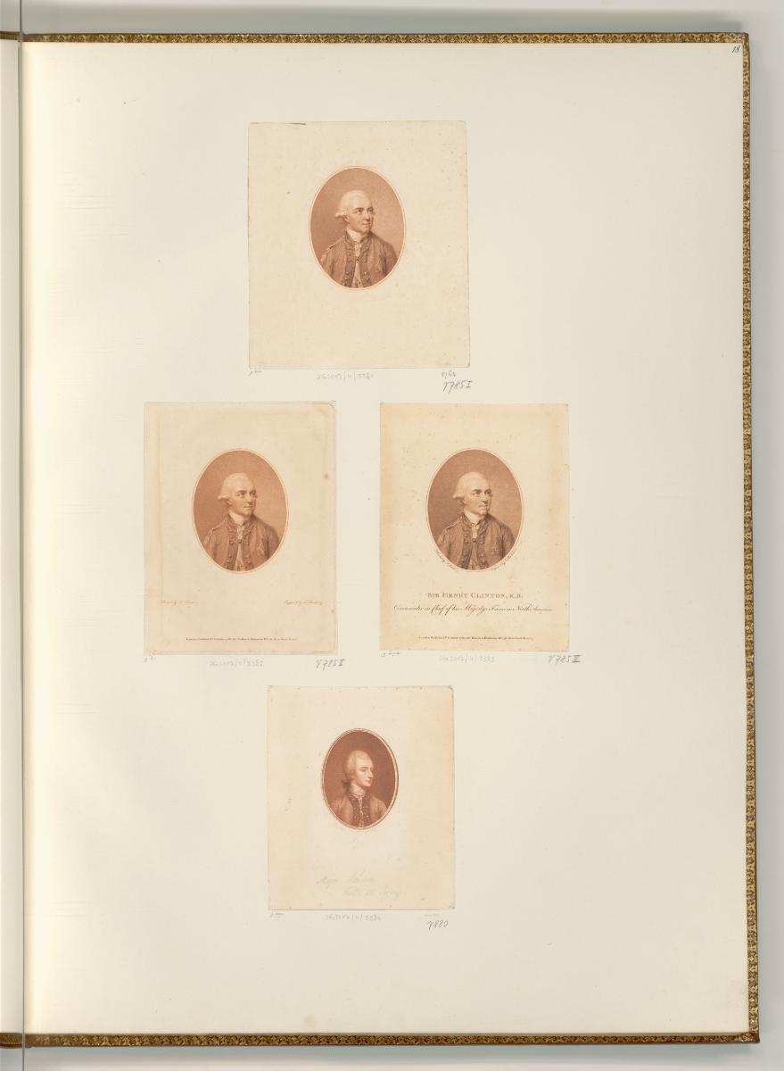 Francesco Bartolozzi vol. 20, Sir Henry Clinton; Major Pearson, Inv. Nr.: Italien nach Sektione…