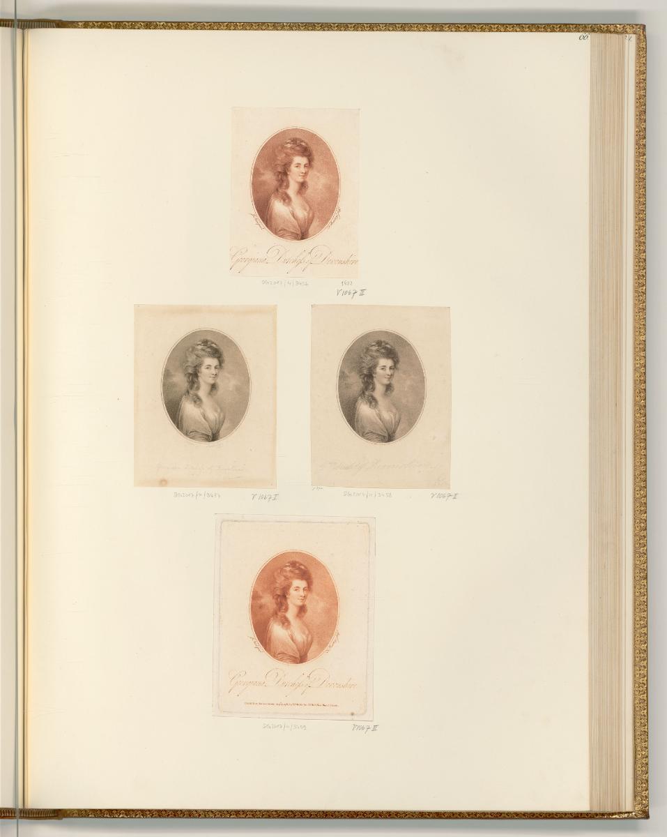 Francesco Bartolozzi vol. 20, Georgiana, Duchess of Devonshire, Inv. Nr.: Italien nach Sektione…