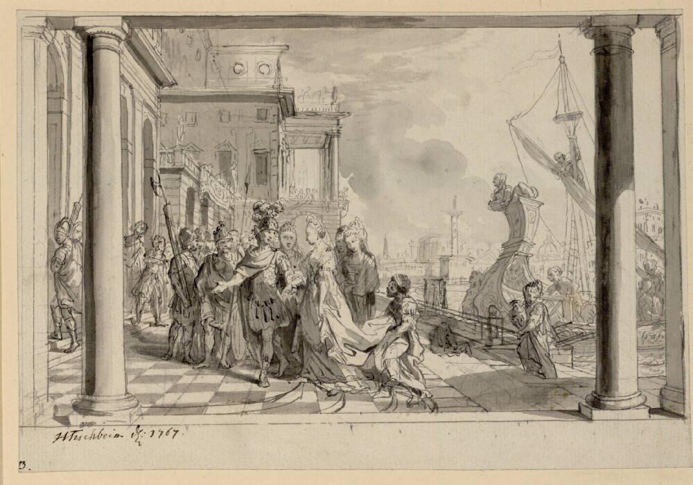 Johann Heinrich Tischbein (der Ältere), Antonius und Kleopatra, Inv. Nr.: 26171