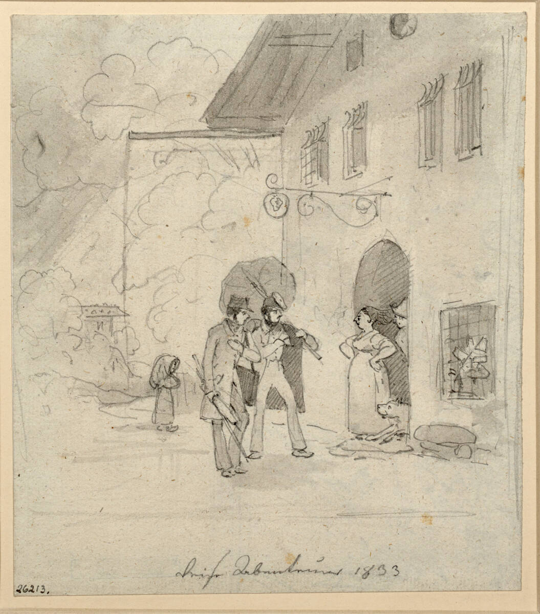 Die Wirtin, Friedrich Gauermann, 1833