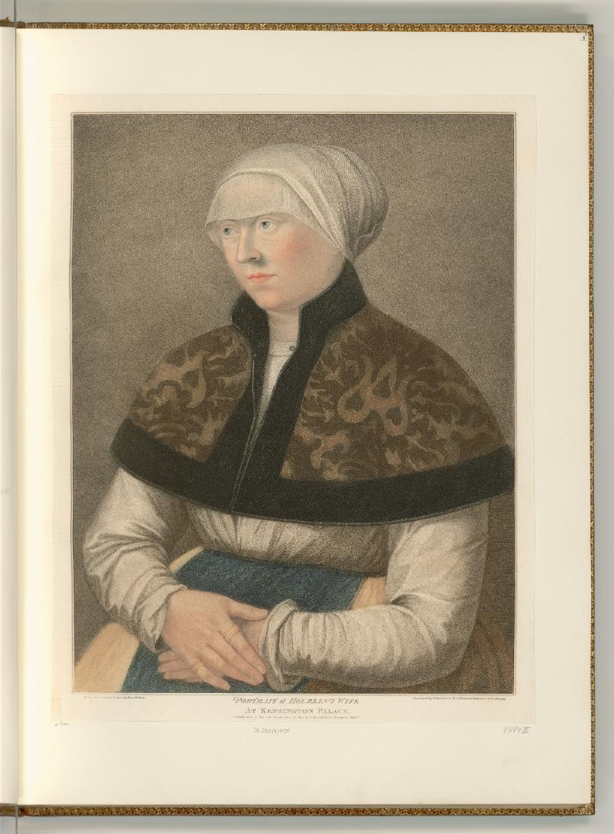 François Bartolozzi. Vol. XXIV., Porträt, Ehefrau von Hans Holbein, Inv. Nr.: Italien nach Sekt…