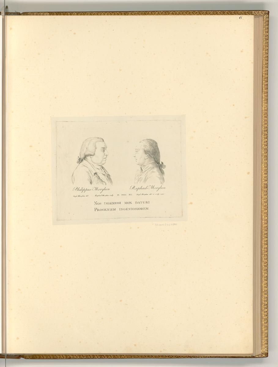 Raffaele Morghen Vol. 1, Bildnis Philippus und Raphael Morghen, Inv. Nr.: Italien nach Sektione…