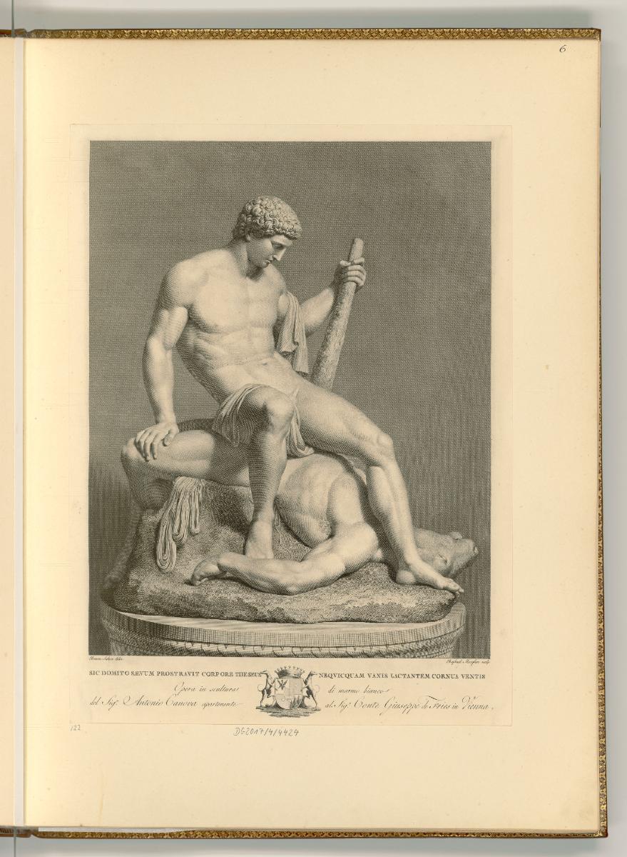 Raffaele Morghen Vol. 2, Theseus sitzt auf dem besiegten Minotauros, Inv. Nr.: Italien nach Sek…