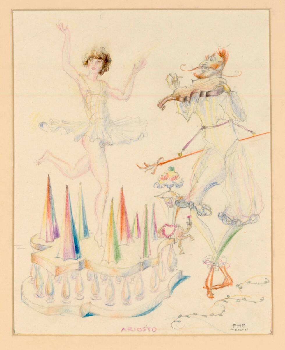 Fritz von Herzmanovsky-Orlando, Ariosto (preist den Genius der Gelati), Inv. Nr.: 26364
