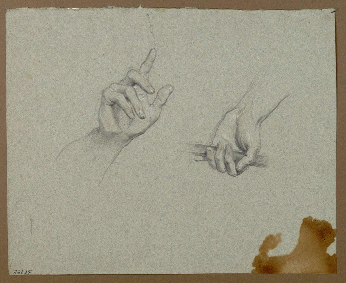 Josef Danhauser, Handstudien einer Frau, Inv. Nr.: 26395r