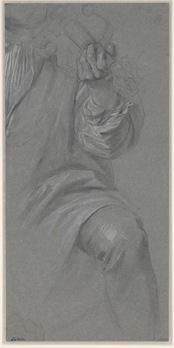 Josef Danhauser, Handstudie eines Musikers, Inv. Nr.: 26400r