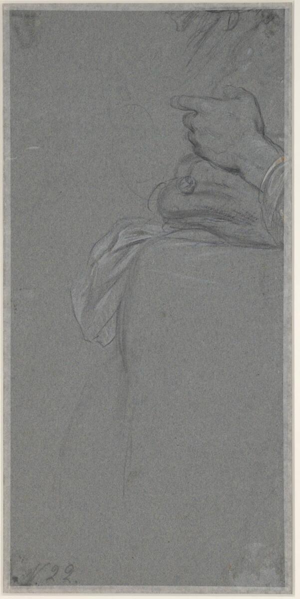 Josef Danhauser, Handstudie eines Musikers, Inv. Nr.: 26400v